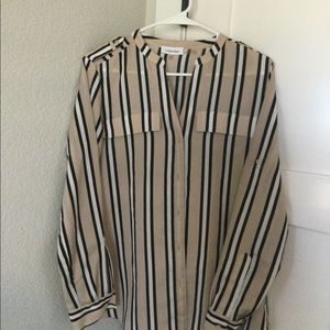 Calvin Klein long sleeve blouse size S